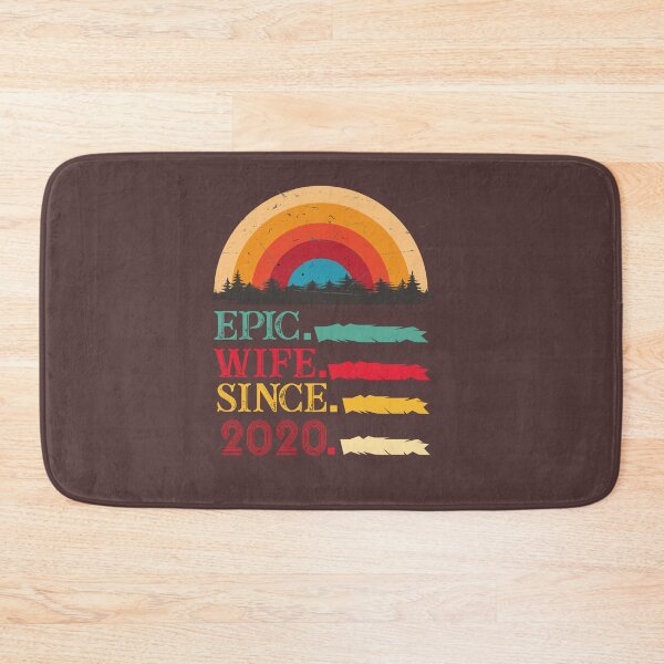 Item preview, epic wife since 2020, 2nd wedding anniversary, Epic Wife Since 2020 t-shirt, Custom T-shirt,2nd,3rd,4th,5th,6th,7th,8th,9th,10th,20th,30th,40th,50th,60th designed and sold by SimoSaladain.