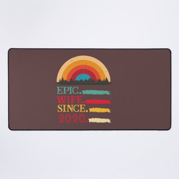 Item preview, epic wife since 2020, 2nd wedding anniversary, Epic Wife Since 2020 t-shirt, Custom T-shirt,2nd,3rd,4th,5th,6th,7th,8th,9th,10th,20th,30th,40th,50th,60th designed and sold by SimoSaladain.