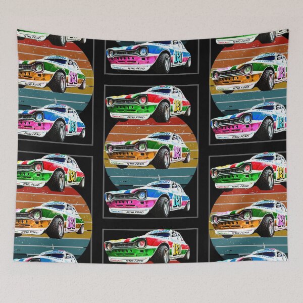 Item preview, retro escort MK1 rainbow, classic ford  designed and sold by vallertine.