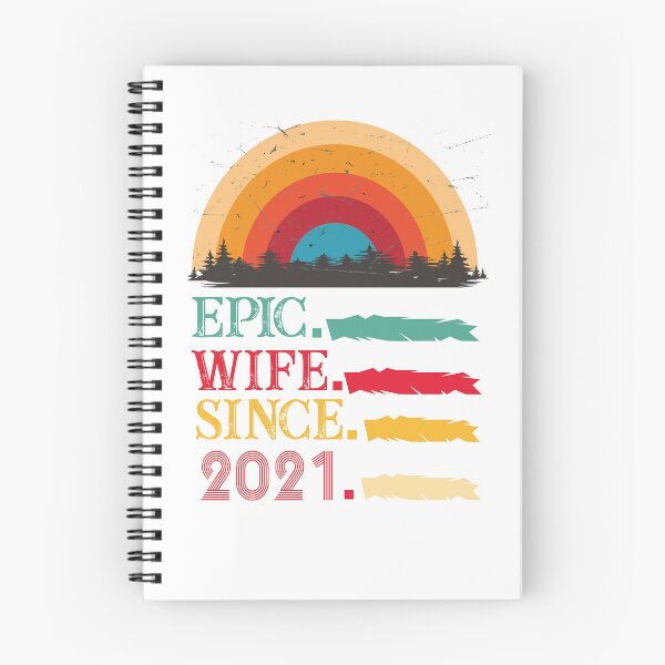 Item preview, epic wife since 2021, wedding anniversary, Epic Wife Since 2021 t-shirt, Custom T-shirt,2nd,3rd,4th,5th,6th,7th,8th,9th,10th,20th,30th,40th,50th,60th designed and sold by SimoSaladain.