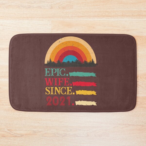 Item preview, epic wife since 2021, wedding anniversary, Epic Wife Since 2021 t-shirt, Custom T-shirt,2nd,3rd,4th,5th,6th,7th,8th,9th,10th,20th,30th,40th,50th,60th designed and sold by SimoSaladain.