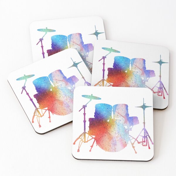 Item preview, Drum kit with rainbow colors designed and sold by WuZe.