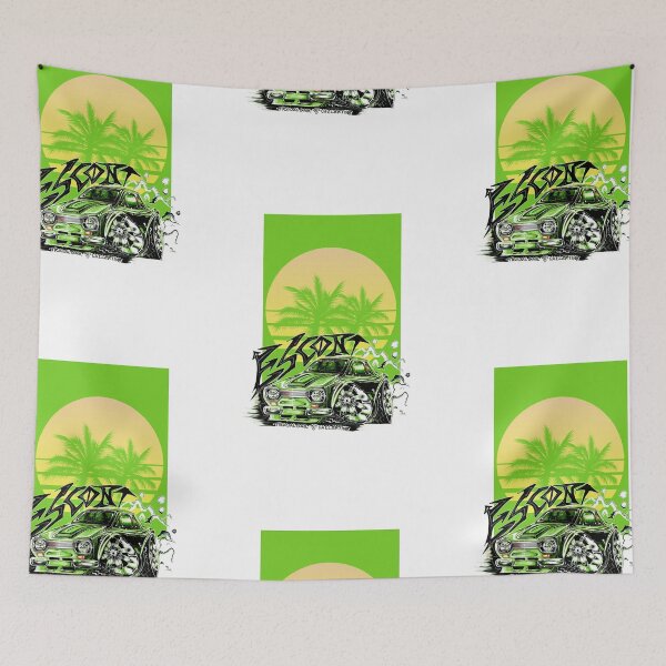 Item preview, cartoon green retro escort MK1 classic ford  designed and sold by vallertine.