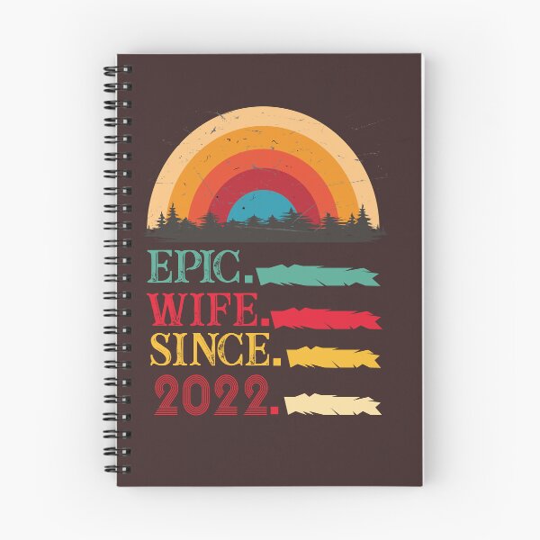 Item preview, epic wife since 2022, wedding anniversary, Epic Wife Since 2022 t-shirt, Custom T-shirt,2nd,3rd,4th,5th,6th,7th,8th,9th,10th,20th,30th,40th,50th,60th designed and sold by SimoSaladain.