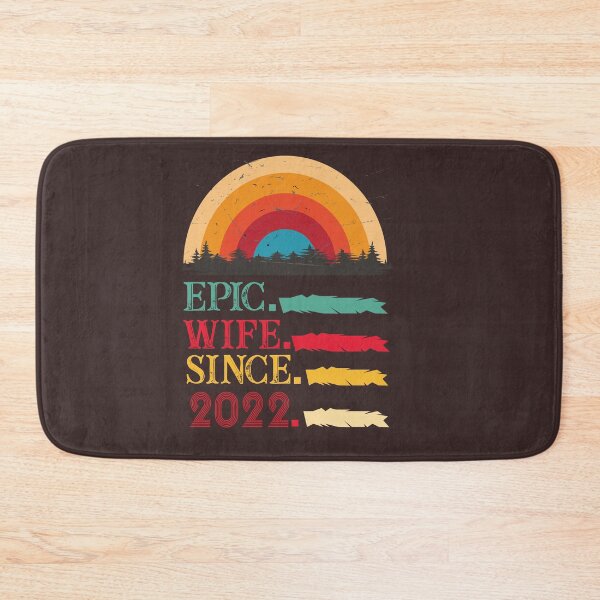 Item preview, epic wife since 2022, wedding anniversary, Epic Wife Since 2022 t-shirt, Custom T-shirt,2nd,3rd,4th,5th,6th,7th,8th,9th,10th,20th,30th,40th,50th,60th designed and sold by SimoSaladain.