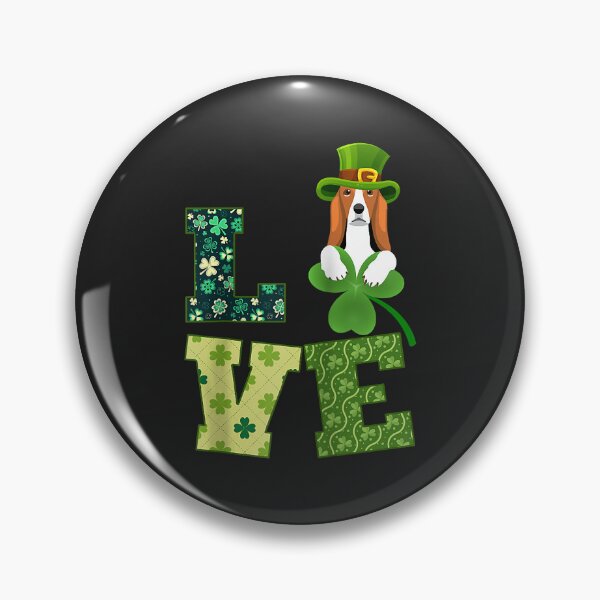 Item preview, Basset Hound Dog Shamrock St. Patricks Day Funny Irish Raglan Baseball Tee designed and sold by Corelli87.