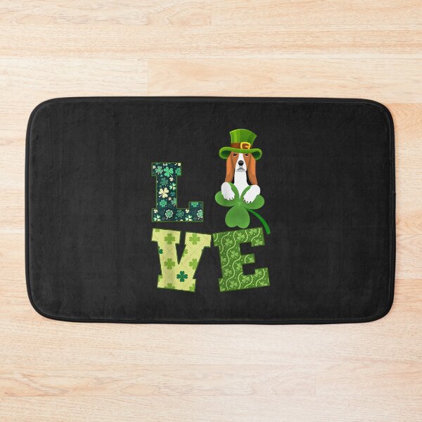 Item preview, Basset Hound Dog Shamrock St. Patricks Day Funny Irish Raglan Baseball Tee designed and sold by Corelli87.