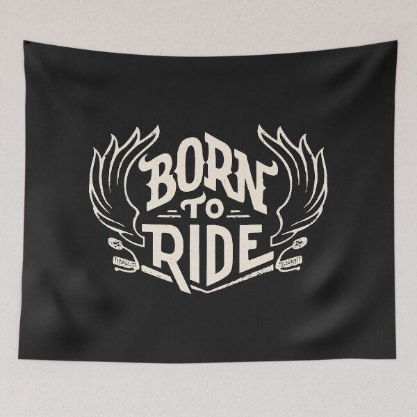 Item preview, Born to Ride. Biker Helmet Sticker, Motorcycle, Bike or Horse Rider Quote designed and sold by PaulLesser.