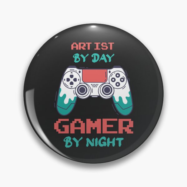 Item preview, Artist By Day Gamer By Night - Funny Artist quote gift idea For Men and Women designed and sold by Mmmm3344.
