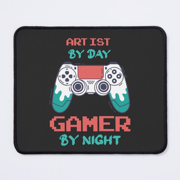 Item preview, Artist By Day Gamer By Night - Funny Artist quote gift idea For Men and Women designed and sold by Mmmm3344.