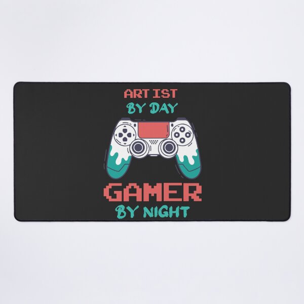 Item preview, Artist By Day Gamer By Night - Funny Artist quote gift idea For Men and Women designed and sold by Mmmm3344.