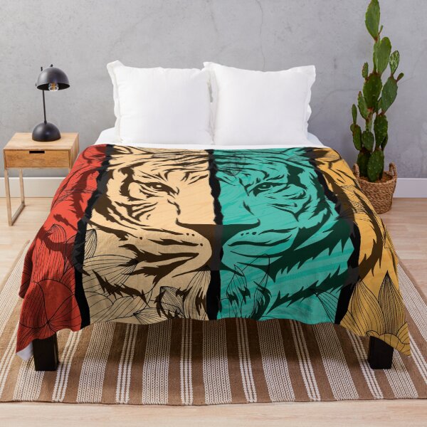 Item preview, Vintage Retro Tiger with Flowers designed and sold by NawalMagdy.