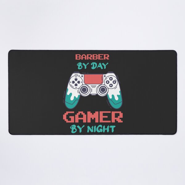 Item preview, Barber By Day Gamer By Night - Funny Barber quote gift idea For Men and Women designed and sold by Mmmm3344.