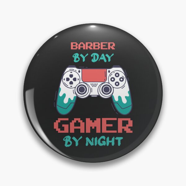 Item preview, Barber By Day Gamer By Night - Funny Barber quote gift idea For Men and Women designed and sold by Mmmm3344.