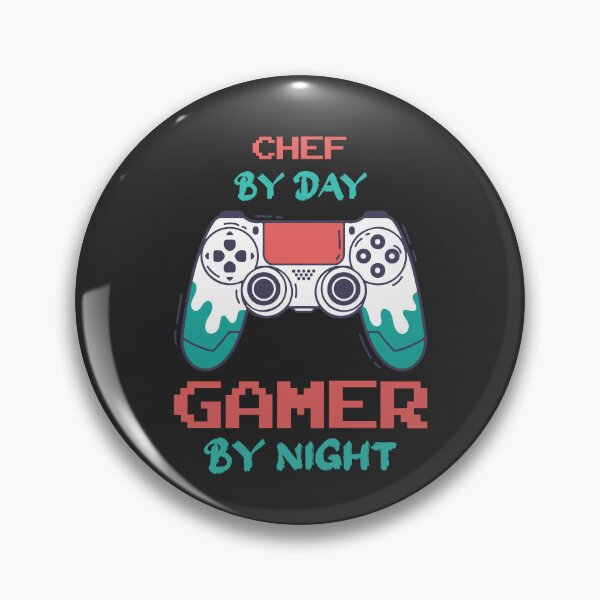 Item preview, Chef By Day Gamer By Night - Funny Chef quote gift idea For Men and Women designed and sold by Mmmm3344.