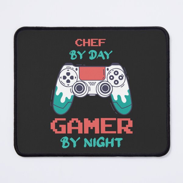 Item preview, Chef By Day Gamer By Night - Funny Chef quote gift idea For Men and Women designed and sold by Mmmm3344.