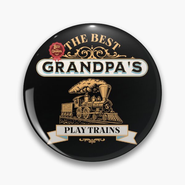 Item preview, The Best Grandpa's Play Trains, Vintage Steam Train Engine Locomotive designed and sold by TheTrainRoom.