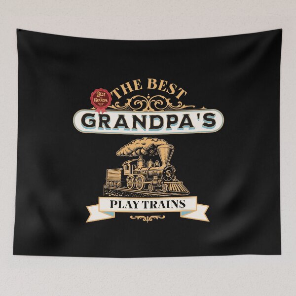 Item preview, The Best Grandpa's Play Trains, Vintage Steam Train Engine Locomotive designed and sold by TheTrainRoom.