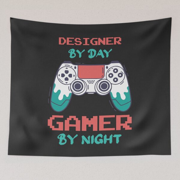 Item preview, Designer By Day Gamer By Night - Funny Designer quote gift idea For Men and Women designed and sold by Mmmm3344.