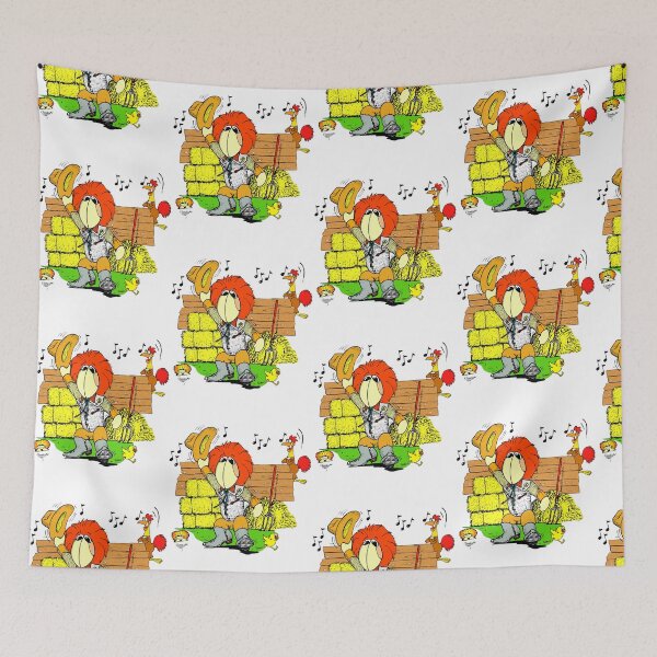 Item preview, Dancing Cowboy with Chicken - Clamkin Family Cartoon designed and sold by Bruce Ingrassia.