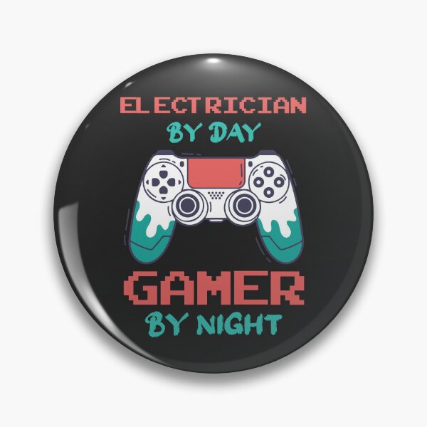 Item preview, Electrician By Day Gamer By Night - Funny Electrician quote gift idea For Men and Women designed and sold by Mmmm3344.