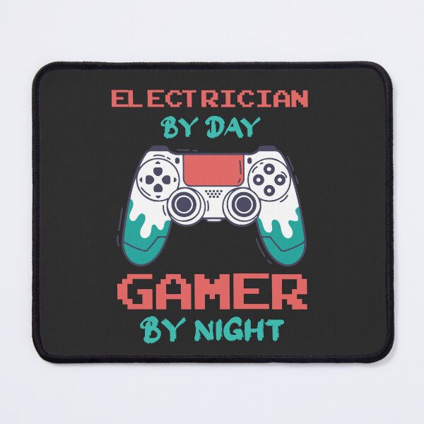 Item preview, Electrician By Day Gamer By Night - Funny Electrician quote gift idea For Men and Women designed and sold by Mmmm3344.