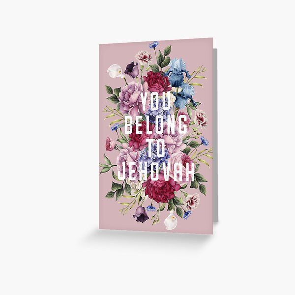 Item preview, You Belong to Jehovah (Floral) designed and sold by Paper Bee Gift Shop.