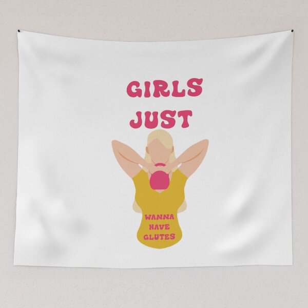 Item preview, GIRLS JUST WANNA HAVE GLUTES  designed and sold by DiscoVibes.