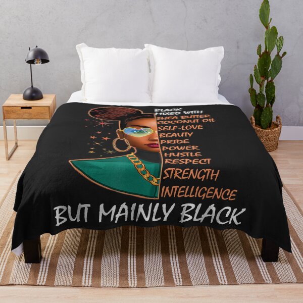 Item preview, Black Afro Woman Melanin Girl Black History Month Motivation designed and sold by Corelli87.