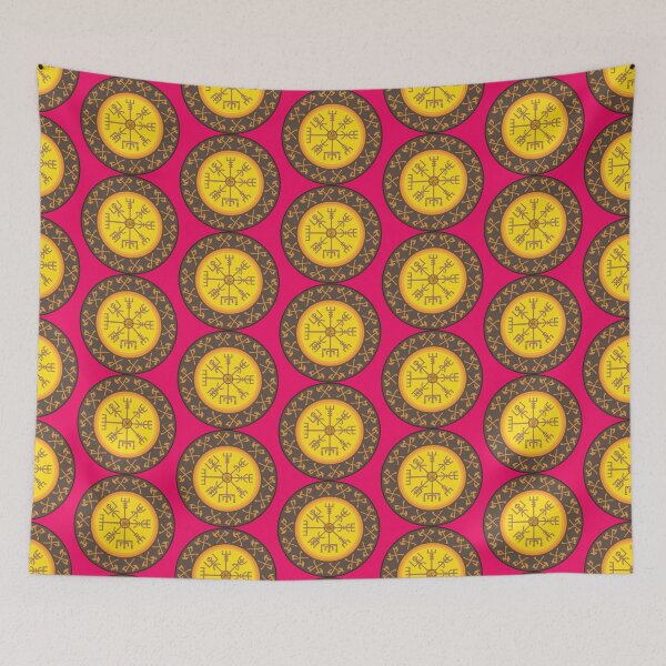 Item preview, Colourful circle with Viking designs designed and sold by KoandZo.