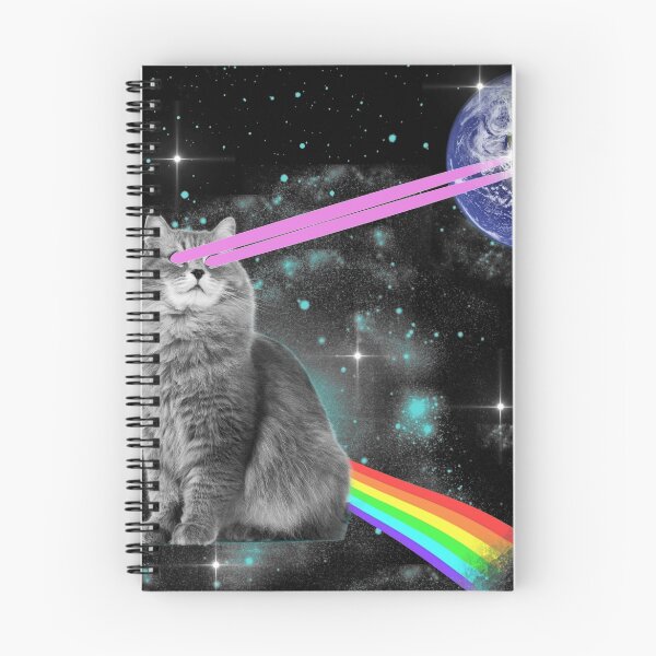 Item preview, Outer Space Rainbow Kitty Cat Laser Eyes On Earth designed and sold by JakeRhodes.