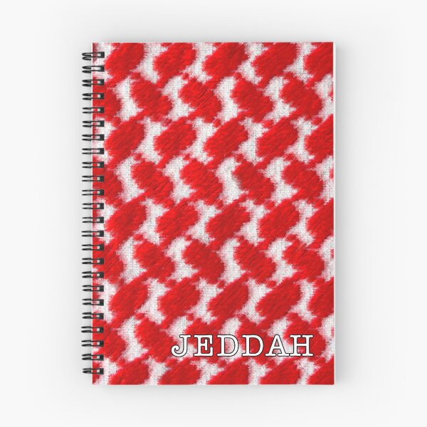 Item preview, Jeddah gear in a red and white ghutra pattern designed and sold by Twenty Twenty Visions.
