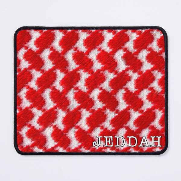Item preview, Jeddah gear in a red and white ghutra pattern designed and sold by Twenty Twenty Visions.