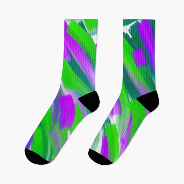 Item preview, Green and purple pattern abstract digital illustration  designed and sold by WorldOfWendyArt.