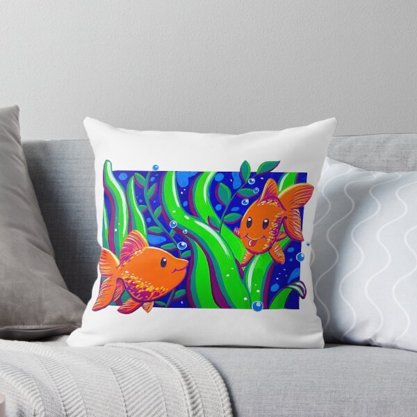 Item preview, two fish between algae designed and sold by SerenaVisualArt.