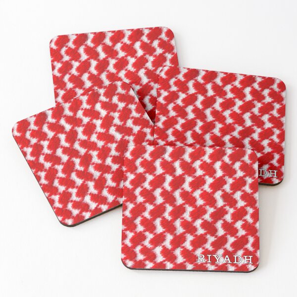 Item preview, Riyadh gear in a red and white Saudi ghutra pattern designed and sold by Twenty Twenty Visions.