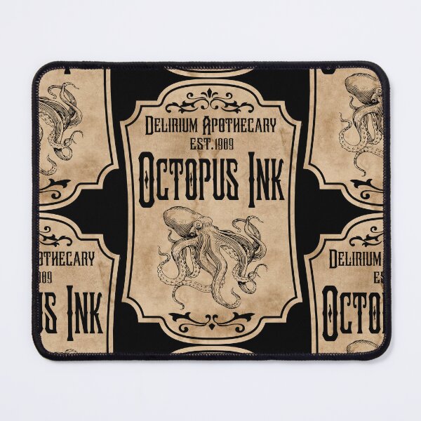Item preview, Octopus Ink potion label designed and sold by Haus of Delirium.