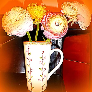 Artwork thumbnail, Mug With Ranunculus by Fara