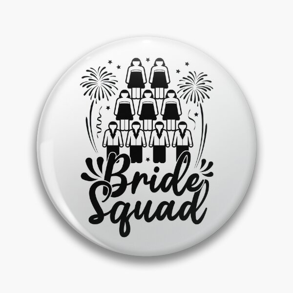 Item preview, Bride Squad Bridal Cheer Party Matching Ensemble designed and sold by GravitiTees.