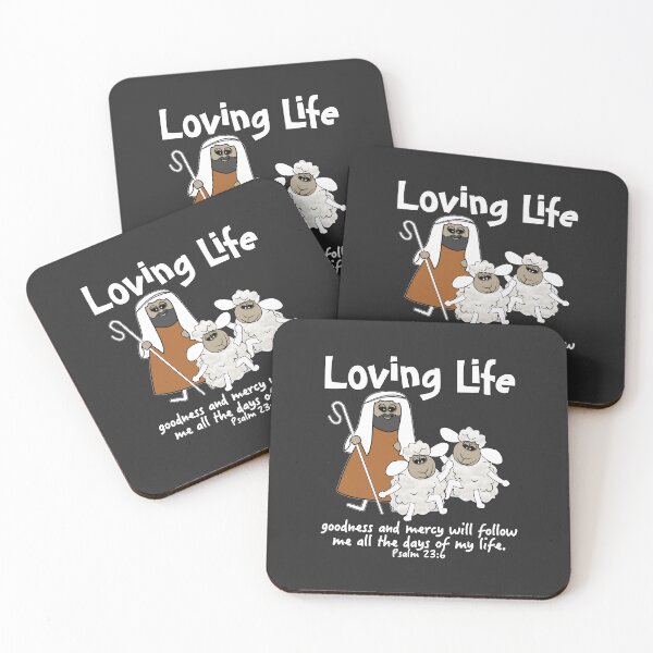 Item preview, Christian Design - Sheep with their Good Shepherd - Loving Life designed and sold by simplydesignart.