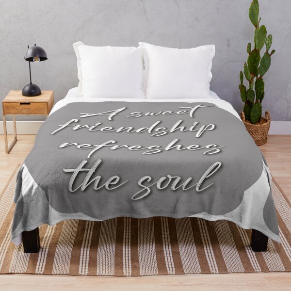 Item preview, A Sweet Friendship Refreshes the Soul quote designed and sold by SuzyTurner.