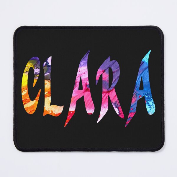 Item preview, Clara text name colourful design designed and sold by Areashor.
