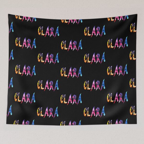 Item preview, Clara text name colourful design designed and sold by Areashor.