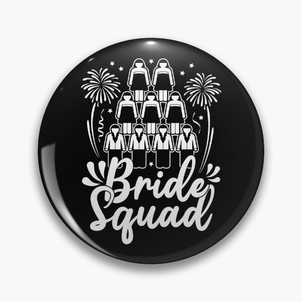 Item preview, Bride Squad Bridal Cheering Party Matching Group designed and sold by GravitiTees.
