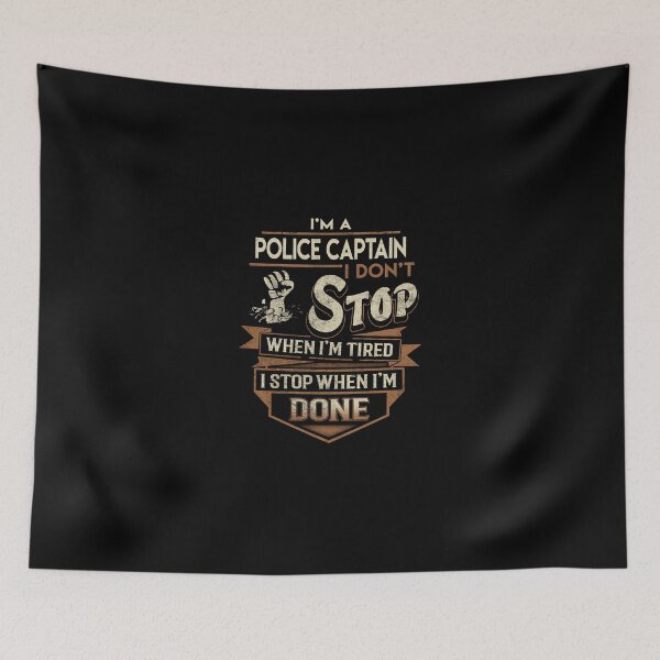 Item preview, Police Captain T Shirt - I Stop When Done Job Gift Item Tee designed and sold by natalinedk.