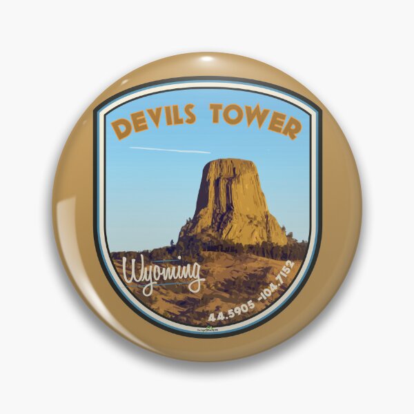 Item preview, Devils Tower National Monument Wyoming State Park USA Sticker T-Shirt 02 designed and sold by OuterShellUK.