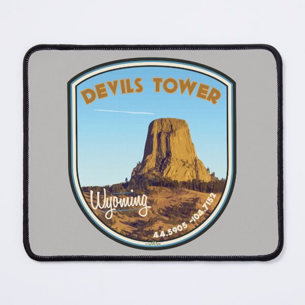Item preview, Devils Tower National Monument Wyoming State Park USA Sticker T-Shirt 02 designed and sold by OuterShellUK.