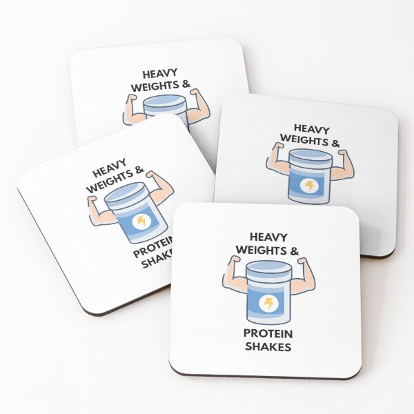 Item preview, HEAVY WEIGHTS AND PROTEIN SHAKE designed and sold by DiscoVibes.