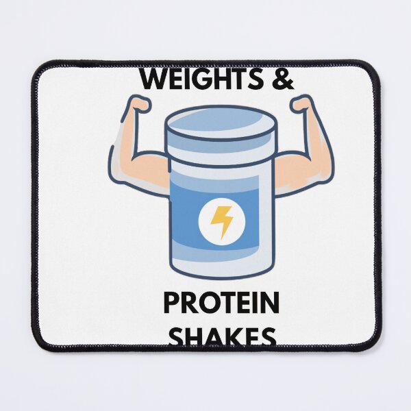 Item preview, HEAVY WEIGHTS AND PROTEIN SHAKE designed and sold by DiscoVibes.
