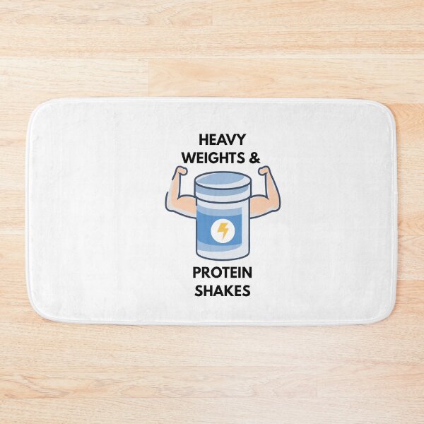 Item preview, HEAVY WEIGHTS AND PROTEIN SHAKE designed and sold by DiscoVibes.